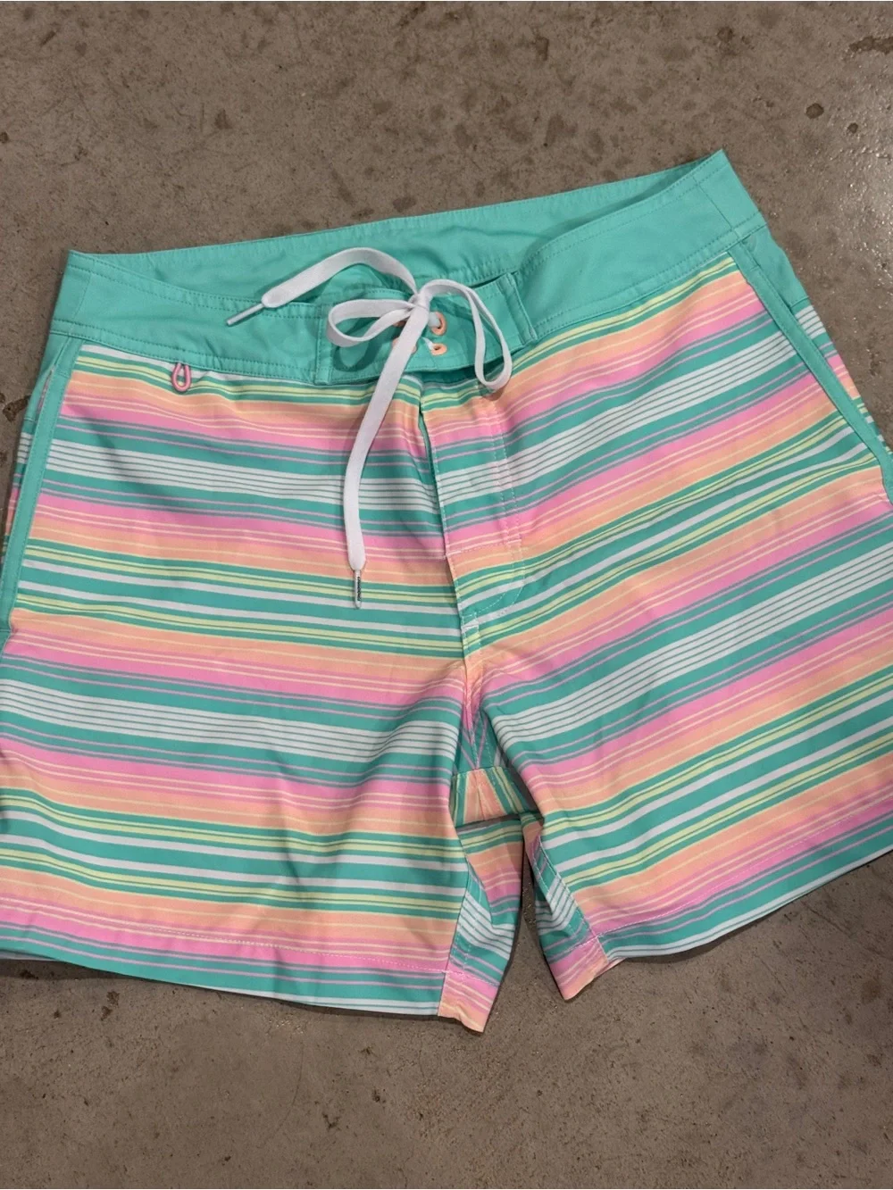 Chubbies Pastel Swim Shorts - Mint, Pink & Yellow